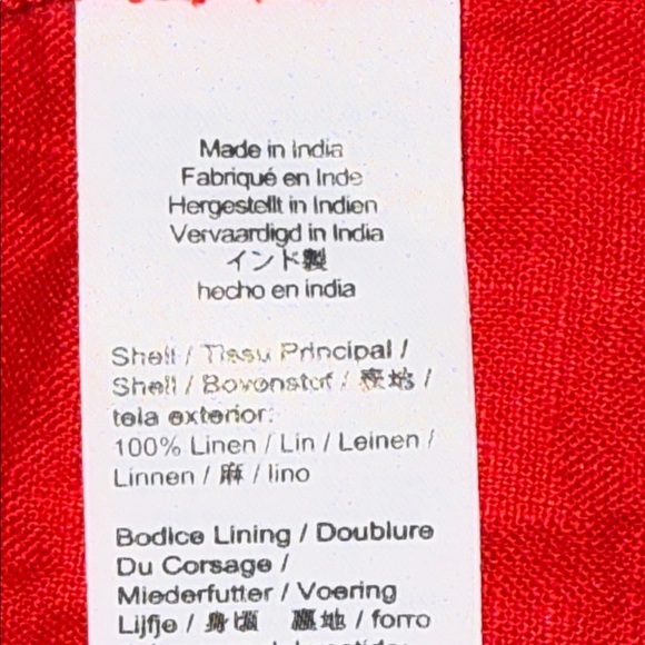 J Crew 100% Linen Square Neck Midi Dress SZ 12 - Picture 8 of 8